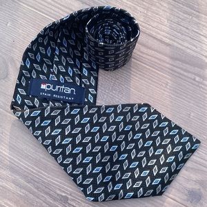 New Puritan mens silk stain resistant tie